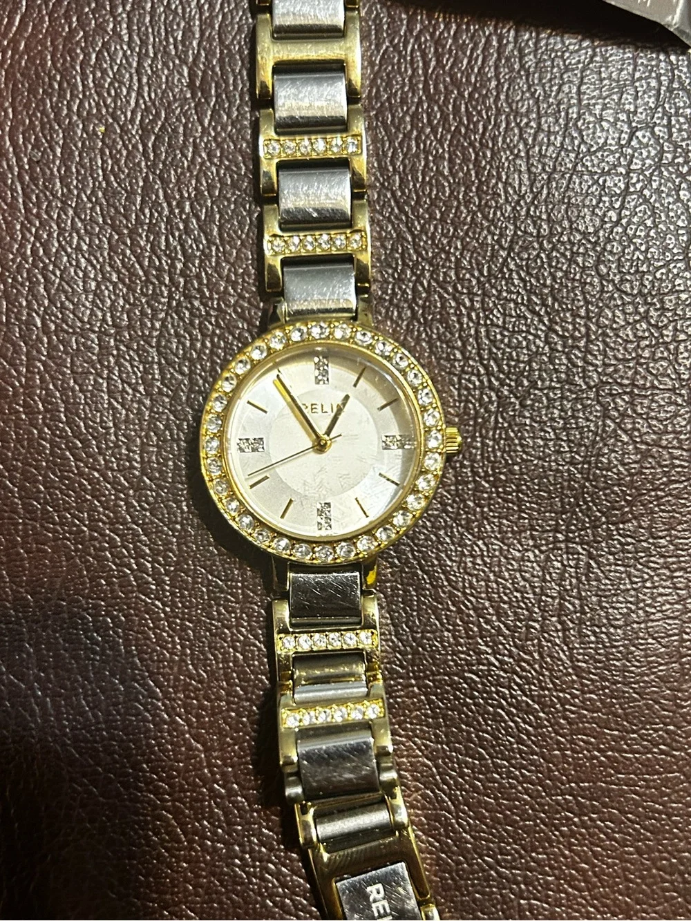 Relic Two-Tone Gold and Silver Women's Bracelet Watch (see description)